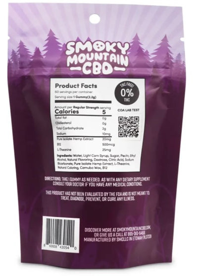 *CBD Boost Energy Gummies - Smoky Mountain CBD