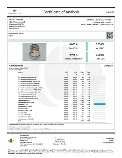 *CBD Buttercream - Little Tree Labs