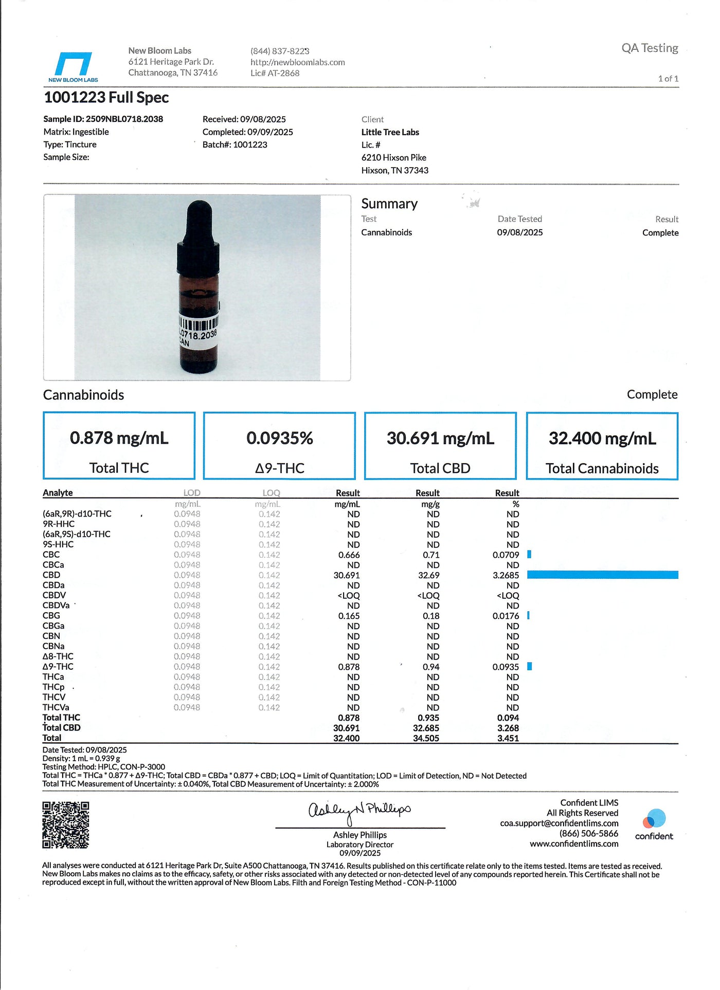 CBD Full Spectrum Tincture - Little Tree Labs