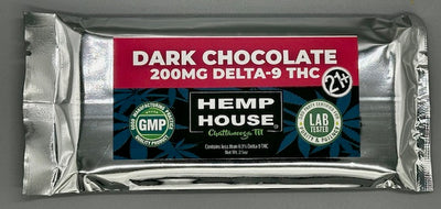 D9 THC 200 mg Chocolate Bar - Hemp House