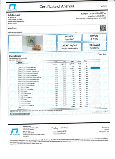 D9 Mega Cosmic Crispy - LoLo Bars
