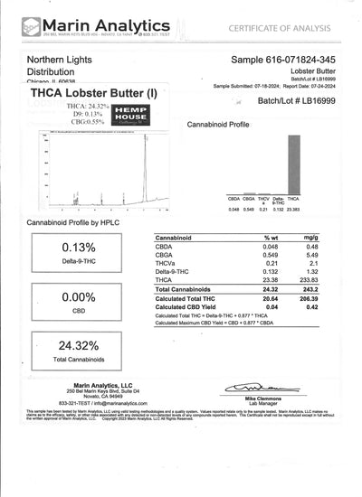 THCA Lobster Butter (I) - Flower