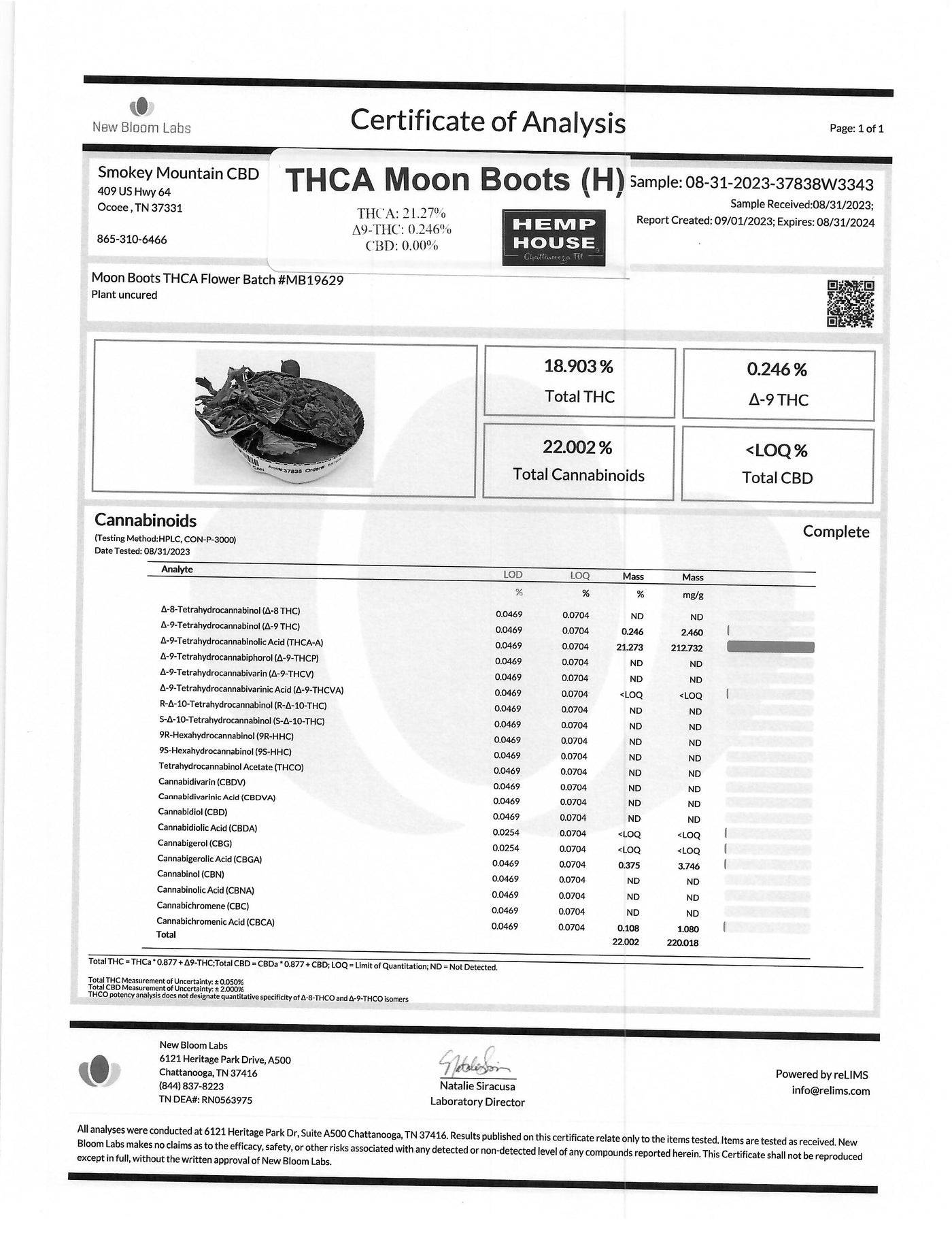 THCA Moon Boots (H) - Flower