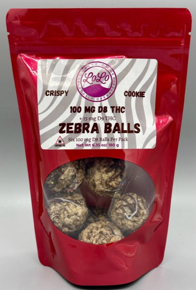 D8/D9 Cookie Crispy Zebra Balls - LoLo Bars