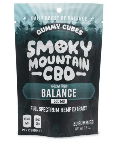 D9/CBD Balance Gummy Cubes - Smoky Mountain